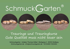 Schmuckgarten - Trauringe selber schmieden